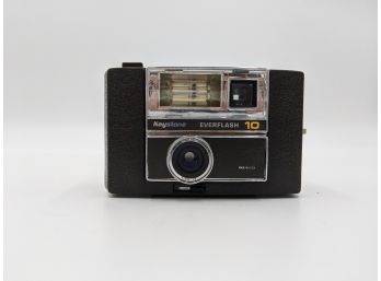Vintage Keystone Everflash 10 Point & Shoot 35mm Film Camera & Case