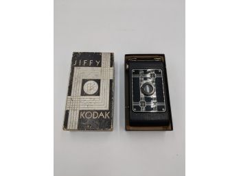 Vintage Kodak Jiffy Six 20 Folding Bellows Film Camera With Original Box
