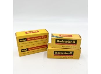 Four Unopened Boxes Of Vintage Kodak Film - VP 620, CX 620,  CX 127
