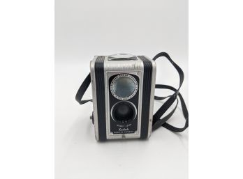 Vintage Kodak Duaflex Box Camera With Strap & Case