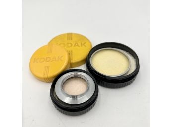 Vintage KODAK Series VI Kodachrome Haze Filter And Series V Adapter Ring In Original Cases