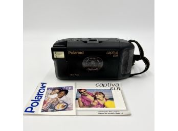Vintage POLAROID Captiva SLR Auto Focus Camera W/ Manual