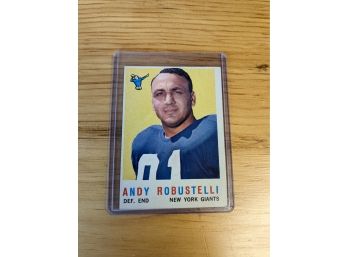1959 Andy Robustelli Topps Football Card  - New York Giants