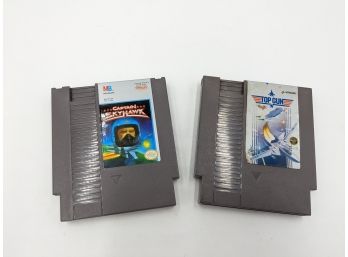 Nintendo NES Game Lot:  Captain SkyHawk, Top Gun