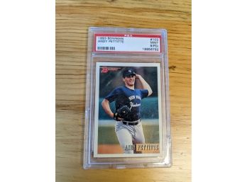 1993 Andy Pettitte Rookie Bowman Baseball Card - PSA 9 - New York Yankees