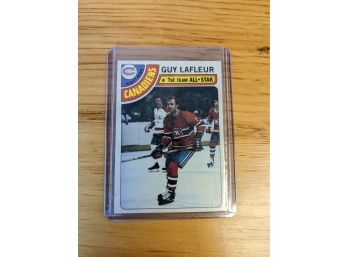 1978-79 Guy Lafleur Topps Hockey Card - Montreal Canadiens