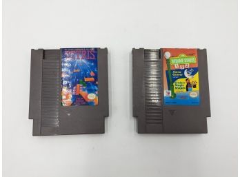 Nintendo NES Game Lot:  Tetris, Sesame Street 1 2 3