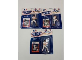 Boston Red Sox Starting Lineup Baseball Figure Lot: Boggs, Clemens