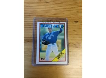 1988 David Wells Rookie Topps Baseball Card - Toronto Blue Jays - New York Yankees
