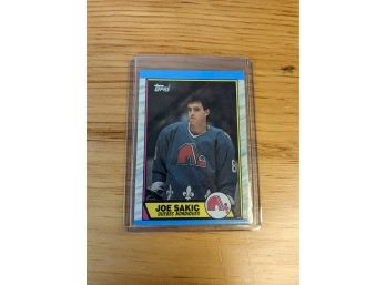 1989-90 Joe Sakic Topps Hockey Rookie Card - Hall Of Fame - Quebec Nordiques
