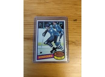 1980-81 Michel Goulet Topps Rookie Hockey Card - Quebec Nordiques