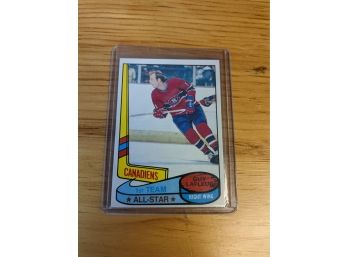 1980-81 Guy Lafleur Topps Hockey Card All-Star - Montreal Canadiens