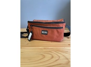 Large Vintage KIWI Padded Camera Bag (Photo / Video) W/ Shoulder Strap  -Rust Color