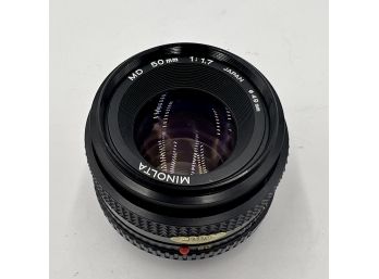 MINOLTA 50mm F/1.7 MD Mount Manual Focus Lens