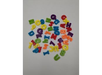 Lot Of Assorted Magnet Letters & Numbers