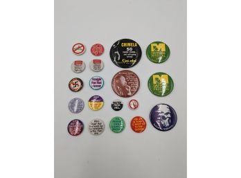 Vintage 1980s & 1990s Pins / Buttons Lot