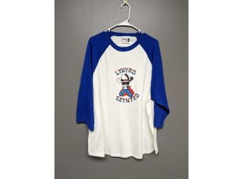 Retro Lynyrd Skynyrd Band - Three-Quarter Sleeve Baseball Shirt - Size XXL