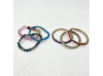 Six Pairs Of Bangles / Bracelets