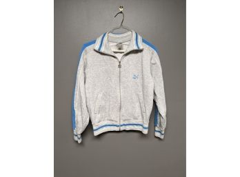 Vintage 1980s Puma Zip Up Track Jacket Sweatshirt - Women's L