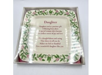 Vintage HALLMARK Sentimental Daughter Plate - Original Retail $25