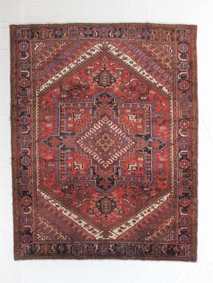 Hand Knotted Heriz Rug 8.6 X 10.10 Ft.   #10021