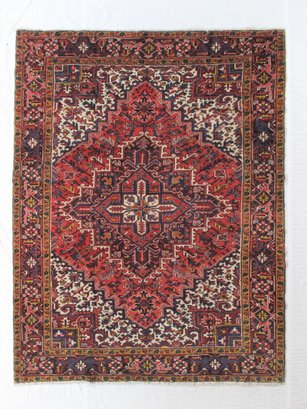 Hand Knotted Heriz Rug 7.8 X 10 Ft.  #10030