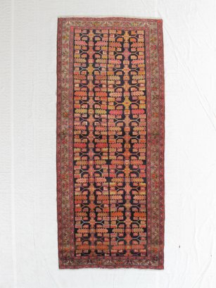 Hand Knotted Ardebil Rug 4.4 X 10.2 Ft.   #10323