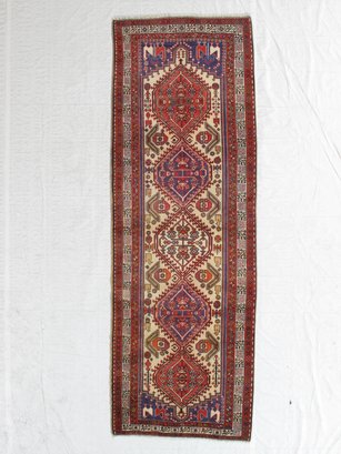 Hand Knotted Ardebil Rug 3.5 X 10 Ft.  #10337