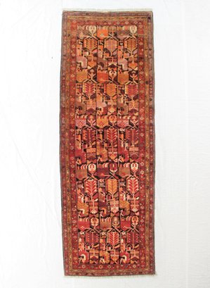 Hand Knotted Ardebil Rug 4.9 X 13.5 Ft.   #10463