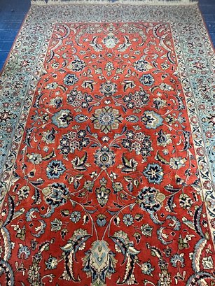 Hand Knotted Persian Sarouk Rug 6.6x10 Ft   #1107.