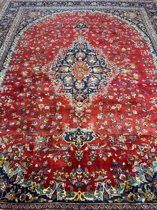 Hand Knotted Persian Tabriz Rug 9.10x12 Ft. #1112