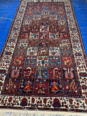 Hand Knotted Persian Bahlterie Rug 5.3x10 Ft.  #1121.