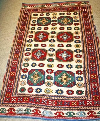 Hand Knotted Kazak Rug 4x6 Ft.   #1145