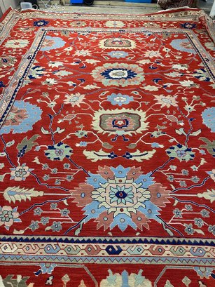 Hand Knotted Heriz Rug 12x15 Ft.   #1148