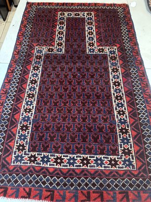 Hand Knotted Balouch Rug 2.6x5.10 Ft.   #1169.
