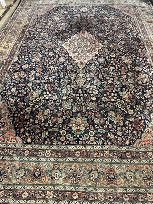 Hand Knotted Persian Sarouk Rug 10x13.10 Ft.  #1168