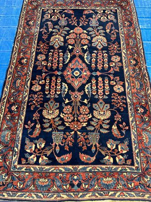 Hand Knotted Persian Sarouk Rug 6.104.4 Ft. #1216.
