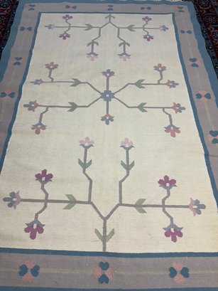 Hand Knotted Kilm Rug 9x6.2 Ft   #1232