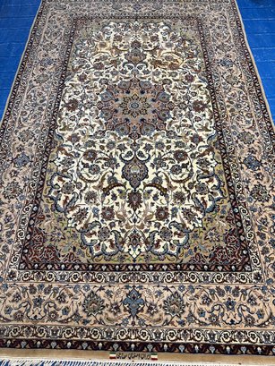 Fine Hand Knotted Persian Esfahan Rug 5x7 Ft.  #4911.