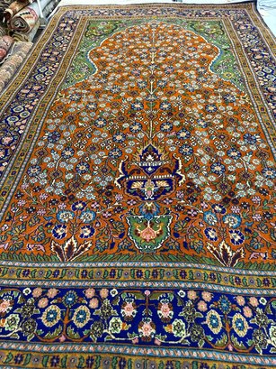 Hand Knotted Indo Tabriz 4x6.7 Ft