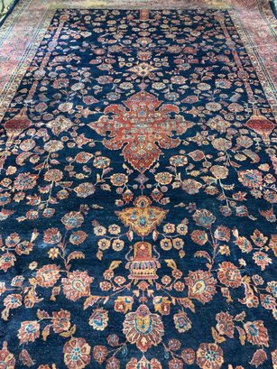 Antique Hand Knotted Persian Sarouk 12x18 Ft    #4655
