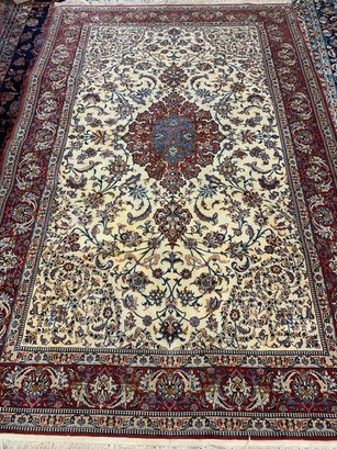 Very Fine Hand Knotted Persian Esfahahan Rug 5x8 Ft.   #4633