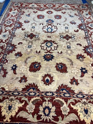Hand Knotted Oushak Rug. 11.5x8.6 Ft. #1097