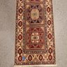 Hand Knotted Kazak Rug 2.8x9.8 Ft