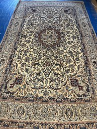 Fine Hand Knotted Persian Nain Rug 12.9x7.3 Ft    #1004.