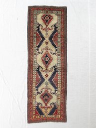Hand Knotted Ardebil Rug 3.7 X 10.9 Ft.  #10342
