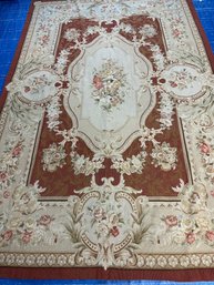 Hand Knotted Needle Point Rug 8.6x5.9 Ft   #1043