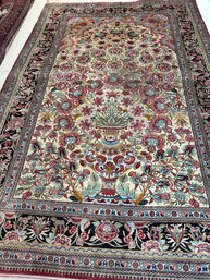 Fine Hand Knotted Persian Silk Rug 4x5.7 Ft. #1055