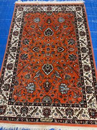Hand Knotted Indo Tabriz Rug 4x6 Ft. #1106.