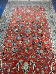 Hand Knotted Persian Sarouk Rug 6.6x10 Ft   #1107.